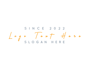 Signature - Orange Signature Business logo design