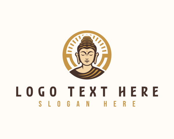 Enlightenment - Buddha Spirituality Meditation logo design