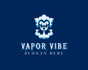 Vape Clown Smoking logo design