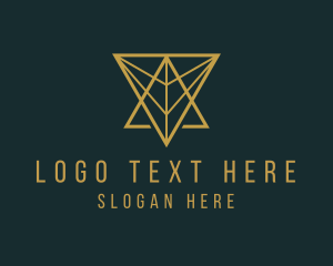 Highend Geometric Triangle  logo design