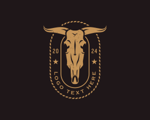 Cattle - Bull Ranch Farm logo design