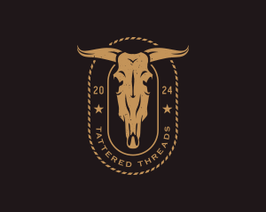 Distressed - Bull Ranch Farm logo design