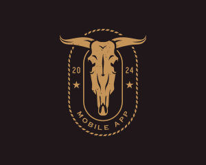 Cow - Bull Ranch Farm logo design