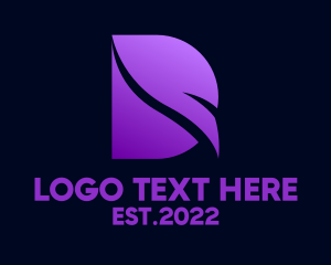 Corporation - Purple Monogram Corporate Letter D logo design
