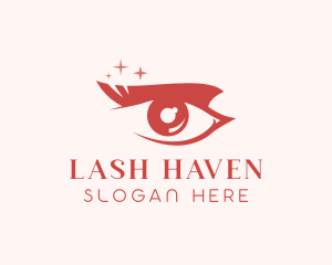 Red Eyelash Cosmetics logo design