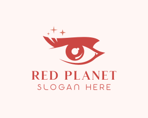 Red Eyelash Cosmetics logo design