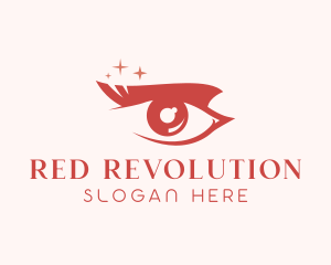 Red Eyelash Cosmetics logo design