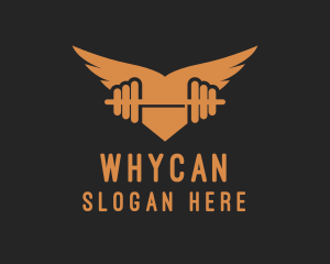 Winged Barbell Gym Logo