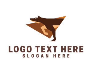 Veterinarian - Modern Dog Hunter logo design