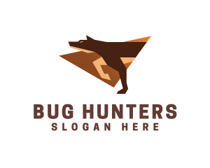 Modern Dog Hunter logo design