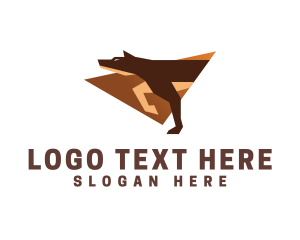 Animal Clinic - Modern Dog Hunter logo design
