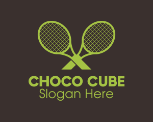 Athletic Tennis Racket  Logo