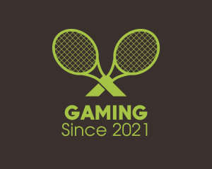 Sports Gear - Athletic Tennis Racket logo design