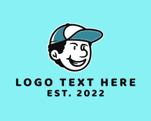 Male - Kid Cap Character logo design