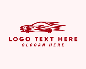 Car - Fast Racing Car logo design