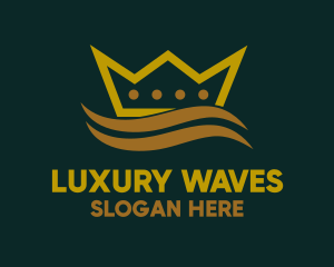 Royal Crown Wave logo design