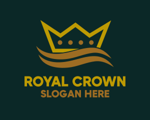 Royal Crown Wave logo design