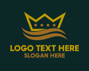Oceanic - Royal Crown Wave logo design