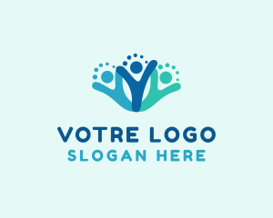 Care - Social Community People logo design