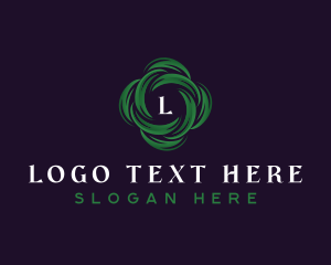 Sustainable - Natural Garden Leaves logo design