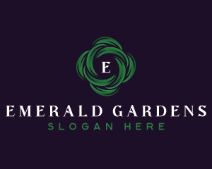 Natural Garden Leaves logo design