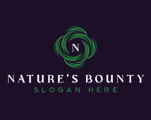 Natural Garden Leaves logo design