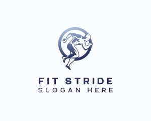 Jog - Running Sports Athlete logo design