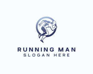 Running Sports Athlete logo design