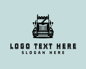 Trucking - Transport Cargo Trucking logo design