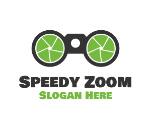 Zoom - Camera Shutter Binoculars logo design