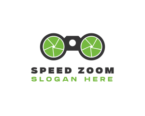 Zoom - Camera Shutter Binoculars logo design