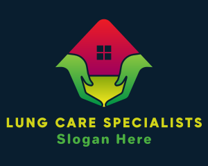 House Care Hand logo design