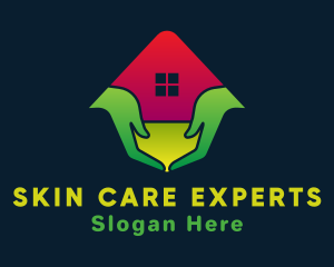 House Care Hand logo design