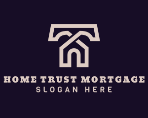 Mortgage - Home Property Letter T logo design