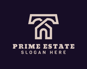Property - Home Property Letter T logo design