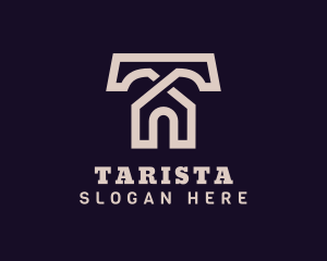 Home Property Letter T logo design