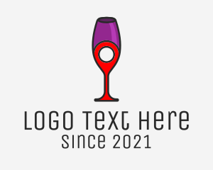 Liquor - Bar Pin Locator logo design