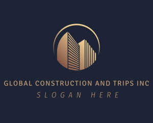 Skyscraper - Commercial Building Structure logo design