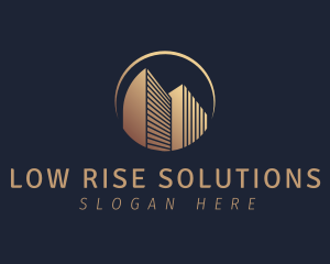 Low Rise - Commercial Building Structure logo design