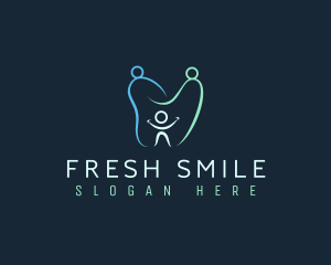 Toothpaste - Family Dental Smile logo design