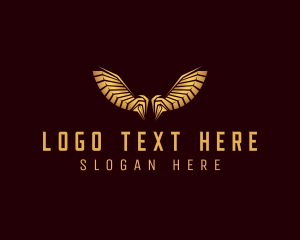 Flight - Elegant Luxury Wing logo design