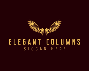 Elegant Luxury Wing logo design