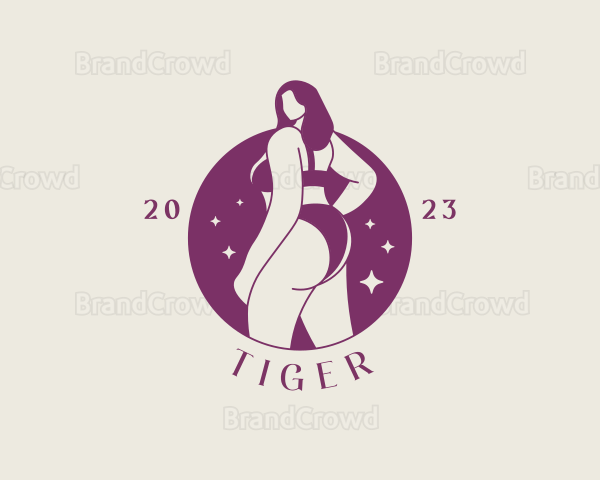 Sexy Woman Body Bikini Logo