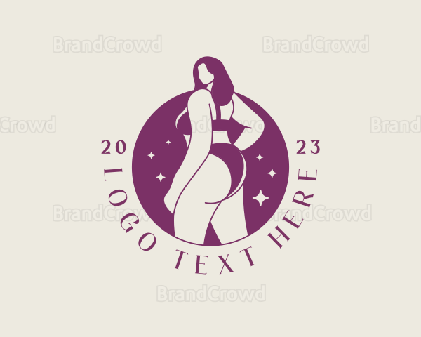 Sexy Woman Body Bikini Logo