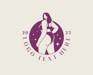 Chubby - Sexy Woman Body Bikini logo design