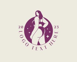 Body Positivity - Sexy Woman Body Bikini logo design