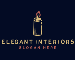 Wax Candle Decor logo design