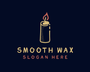 Wax Candle Decor logo design