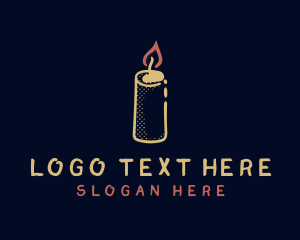 Handcrafted - Wax Candle Decor logo design