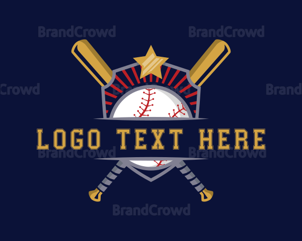Baseball League Sport Logo